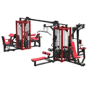 Multi Station Fitness Gym Full Equipment Multi Function 8 Station JLC-ZH09 People Training Station Machine