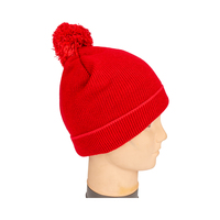 Bonnet unisexe tricoté en fil d'Islande multicolore, écologique et chaud, avec logo personnalisé et lettres jacquard imprimées, 100% coton, idéal pour les voyages - Vente en gros
