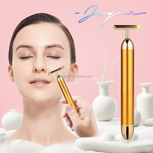 เครื่องนวดหน้าทองคำ 24K แบบสั่นสะเทือน ยกกระชับผิวหน้าและผิวกาย พร้อมลูกกลิ้งหยกกัวซา - Product Image 3