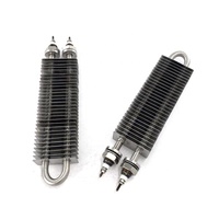 Tube chauffant tubulaire à ailettes carrées en acier inoxydable durable 220V 380V 800W 1000W pour four de séchage industriel