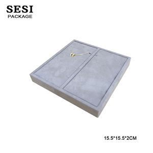 Haute qualité <span class=keywords><strong>Pro</strong></span> microfibre 'bijouterie' bijoux présentoirs pendentif boucles d'oreilles bracelet anneau présentoir bijoux affichage boutique - Product Image 4