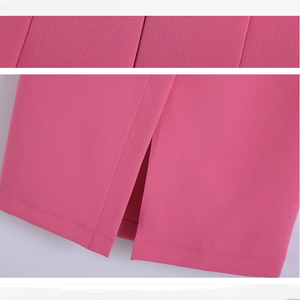 Nouvelle jupe midi moulante rose élégante pour femme, style OL coréen, collection printemps-été-automne, idéale pour le bureau - Product Image 6