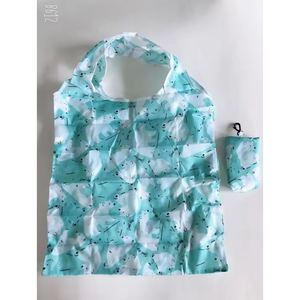 ถุงผ้าไนลอนพับได้เป็นมิตรต่อสิ่งแวดล้อมสำหรับนักชิมช้อปปิ้งพร้อมแบรนด์ของคุณ - Product Image 3