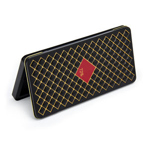 Металлическая коробка для упаковки мелких предметов (шоколад, еда) прямоугольной формы, черного цвета, высокого качества, с индивидуальным дизайном. - Product Image 2