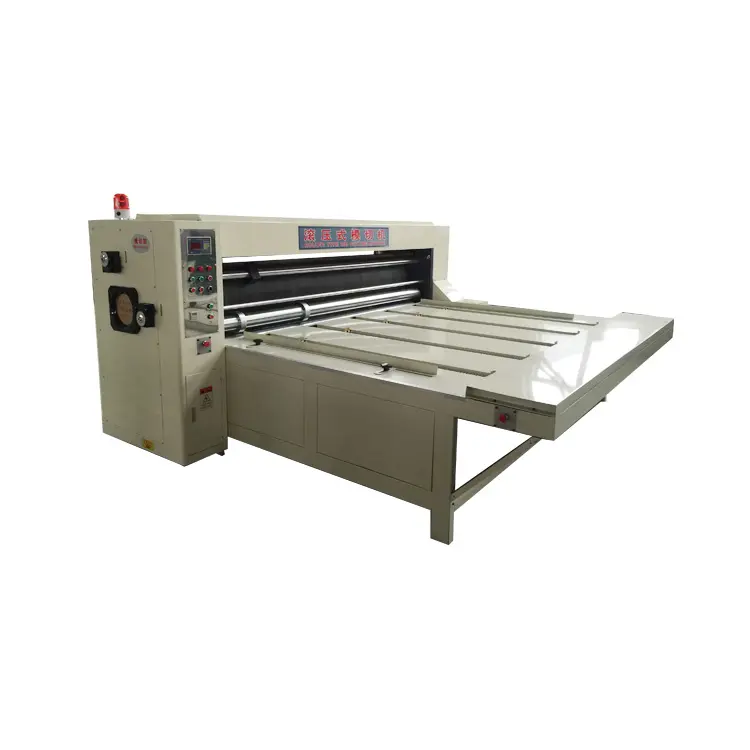 rs4 Slotting Machine with single color printing Semi-automatic Corrugated Cardboard Rotary Slotting Machine