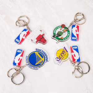 Porte-clés en acrylique <span class=keywords><strong>NBA</strong></span> toutes équipes, impression double face, cadeau pour fan de basketball, breloque de sac, pendentif clé - Product Image 5