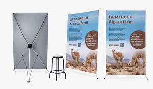 Soporte de Exhibición Robusto Premium X con Marco Estable para Presentaciones y Actividades Publicitarias - Product Image 3