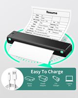 Imprimante thermique Phomemo M08F A4, imprimante portable sans fil, mini imprimante mobile sans encre, machine d'impression de documents A4 portable