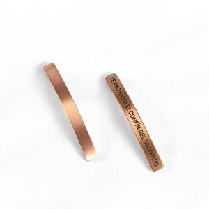 Acessórios de Bar em Aço Inoxidável Personalizados em Branco para Gravação a Laser DIY de Letras Inspiracionais para Pulseiras de Contas de Pedra Natural - Product Image 5