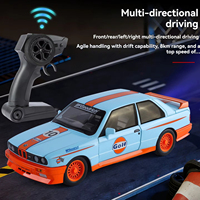 Voiture miniature RC en métal moulé sous pression 1:24 pour modèle M3 avec effets sonores et lumineux, jouet décoratif