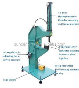 SUNCENTER-máquina de unión de chapa hidráulica, accionada por aire - Product Image 5
