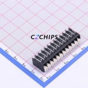 JL212R-35012B01 Spring Terminal Block Bent Lead Through Hole,P=3.5mm Connector 1x12P 3.5mm Black Right Angle Insert - Product Image 1