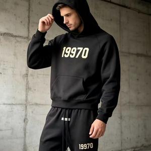 Sudadera con capucha unisex <span class=keywords><strong>Fear</strong></span> American de estilo vintage, corte regular, con cremallera, 300 g/m², forro polar de rizo CVC, transpirable, para invierno - Product Image 5