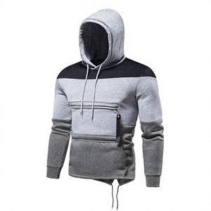 Conjunto Deportivo con Capucha para Hombre, Bloques de Color, Manga Larga, Cierre con Cordón, Corte Regular, con Bolsillo Oculto - Product Image 2