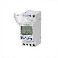 Temporizador Digital LONGTAI THC822 TR822 de 2 Canales, 16A, 220V, Programable Semanalmente, 96 Programas de Encendido/Apagado, Montaje en Riel DIN