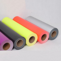 Rollo de vinilo Flexible para transferencia de calor, calidad China, plóter para corte y prensa de calor en camisetas, película de vinilo, 1 rollo