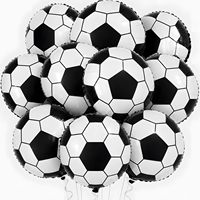 Kit de ballons de football, ballons en feuille d'aluminium et ballons en latex pour garçons, décorations de fête d'anniversaire sur le thème du football