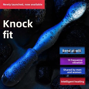 Vibrateur anal à 10 vitesses rechargeable par USB, étanche, avec perles vibrantes, flexible, en silicone, <span class=keywords><strong>pour</strong></span> hommes/femmes, stimulateur de la prostate - Product Image 1