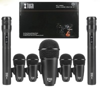 Microphone de batterie professionnel T-DRUM7 pour enregistrement avec haut-parleur de qualité sonore filaire