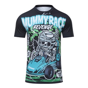 Áo thun nam chất lượng cao 100% polyester, in kỹ thuật số & thăng hoa họa tiết, áo in toàn thân - Product Image 4