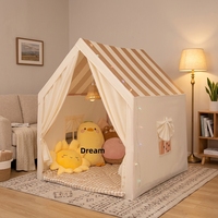 Tente de jeu pliable en tissu pour enfants, intérieur/extérieur, ouverture rapide, design interactif parent-enfant, couleur personnalisable