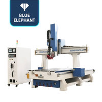 Router CNC de Alta Precisión de 4 Ejes ATC 1325, Máquina de Tallado 3D con Sistema de Eliminación de Polvo para Fabricación de Paneles de Puertas