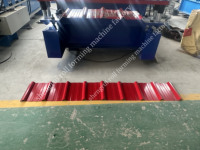 Machine de formage à froid de tôles de toiture en acier galvanisé IBR à profil trapézoïdal Kenya Servo Drive