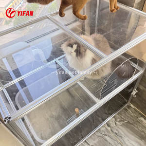 Chenil en métal pliant <span class=keywords><strong>de</strong></span> haute qualité Cage <span class=keywords><strong>pour</strong></span> chien <span class=keywords><strong>de</strong></span> compagnie intérieure respirante avec double porte à faible coût Transport Dog House petite taille - Product Image 3