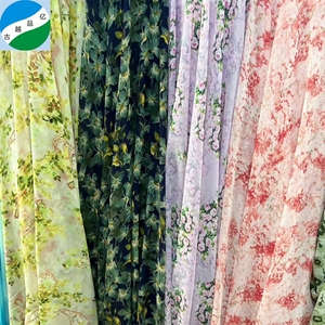 Trung Quốc dệt dệt 75D 50D 100% <span class=keywords><strong>poly</strong></span> voan ngọc trai hoa in vải in Cổ Phiếu rất nhiều phổ biến cho mùa hè may mặc - Product Image 1