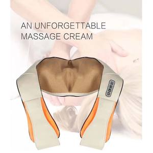 Venta caliente mejor Beige Shiatsu cuidado de la salud rodillo de calor eléctrico amasar cuello y hombro masajeador de espalda - Product Image 2