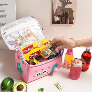 Lonchera Oxford con Aislamiento y Cierre de Cremallera con Diseño de Cabaña de Cuento de Hadas de Apple Small House para Estudiantes, Bolsa de Comida Portátil para Cosméticos - Product Image 2