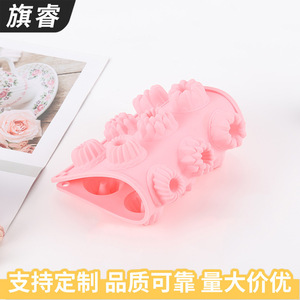 Silicone Cake <b>Mold</b> 15 Cavity Flower Shape Pink Baking Tools for Home Kitchen - Product Image 3