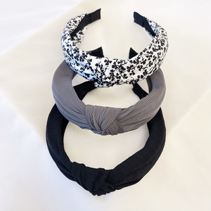 Venta al por mayor: <span class=keywords><strong>Set</strong></span> de 3 diademas para el Día de la Independencia con flores de tela y nudo cruzado, diadema ancha y bonita, accesorios para el cabello. - Product Image 5