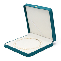 Boîtes d'emballage pour bijoux en cuir PU, logo personnalisé, couleur personnalisée, intérieur structuré pour bagues et boucles d'oreilles