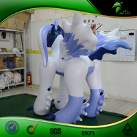 Juguete inflable de Pokémon, juguete inflable de Pokemon Absol, de 2m H, personaje inflable de aire, Anime 3D