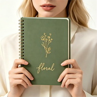 Cuaderno Personalizado A5 A6 con Diseño Floral, Tapa Dura, Bolsillo, Diario Único Personalizado para Estudiantes, Fabricante de Cuadernos