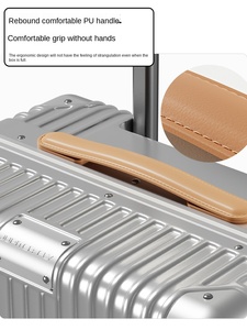 Valises à roulettes universelles de 20/24 pouces pour l'embarquement, en aluminium PC, imperméables, silencieuses, avec serrure TSA, pour les voyages - Product Image 5