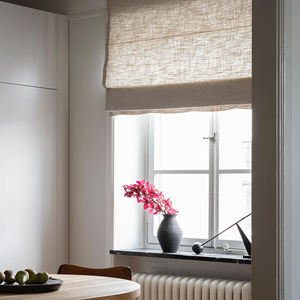 ม่านม้วนผ้าลินินปรับแต่งได้ ผ้าม่านหรูหราสำหรับตกแต่งบ้าน - Product Image 3