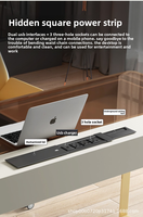 Bureau de luxe italien Design minimaliste moderne Durable Ordinateur d'étude haut de gamme Bureau ou chambre à coucher Bureau d'ordinateur