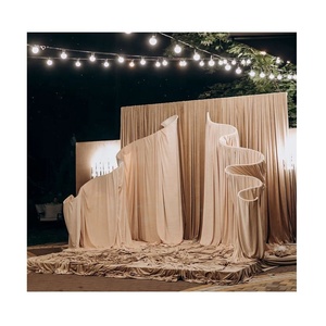 Arco Nuziale in Metallo a Forma di S per Decorazioni di Matrimoni ed Eventi, Supporto per <span class=keywords><strong>Tende</strong></span> e Drappeggi - Product Image 1