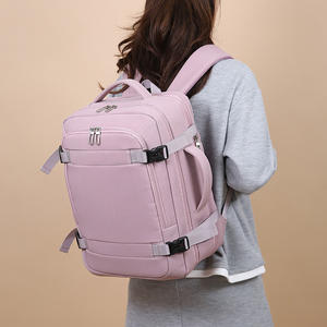 Mochila <span class=keywords><strong>de</strong></span> <span class=keywords><strong>Viaje</strong></span> Unisex Delgada con Diseño Geométrico Pastel, para Cabina <span class=keywords><strong>de</strong></span> Avión, para Portátil, <span class=keywords><strong>de</strong></span> Poliéster PU, <span class=keywords><strong>40x20x25</strong></span> cm - Product Image 4