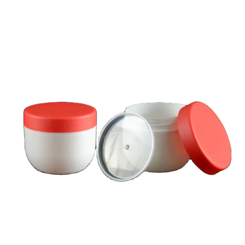 100g & 200g PP Cream Jar with Screw Lid Plastic Jars for Lotion Skin Care Shampoo in Hair Face Body Care Category