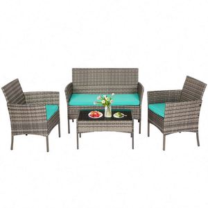 Petits ensembles <span class=keywords><strong>de</strong></span> meubles <span class=keywords><strong>de</strong></span> <span class=keywords><strong>salon</strong></span> d'extérieur en rotin, table et chaise <span class=keywords><strong>de</strong></span> salle à manger extérieure - Product Image 4