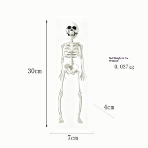 <span class=keywords><strong>Scheletro</strong></span> in Plastica da 30CM per <span class=keywords><strong>Halloween</strong></span>, Imitazione Osso Umano, Decorazione per Interni, Accessori per Bar e Feste a Tema - Product Image 6