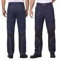 Pantalon de travail Oxford Ripstop pour hommes, résistant aux déchirures, multi-poches, polyester et coton, uniforme logistique