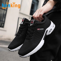 Ehanking Chaussures de course à pied pour homme Baskets légères en maille respirante à lacets avec coussin d'air Chaussures de sport Chaussures de tennis