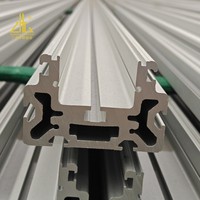Profilé d'extrusion en aluminium anodisé 6063 T5, aluminium anodisé extrudé sur mesure pour la construction et les cadres