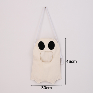 Sac à bonbons fantôme mignon <span class=keywords><strong>pour</strong></span> Halloween, en toile de polyester, sac de truc ou de treat <span class=keywords><strong>pour</strong></span> la <span class=keywords><strong>d</strong></span>écoration de fête des enfants - Product Image 2