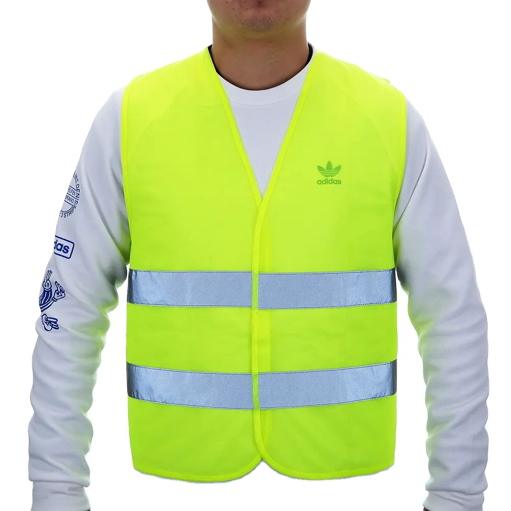 High visibility kaifeng branded 100% polyester reflective airport safety vest