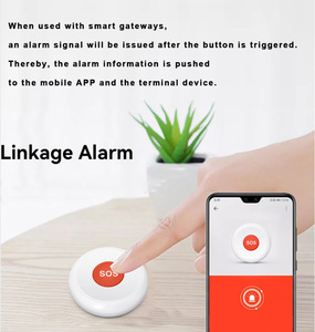 Botón de Emergencia Inteligente para el Hogar, para Personas Mayores, con Monitoreo en Tiempo Real a través de Aplicación, Color Blanco, Alarma SOS con WiFi Tuya - Product Image 2